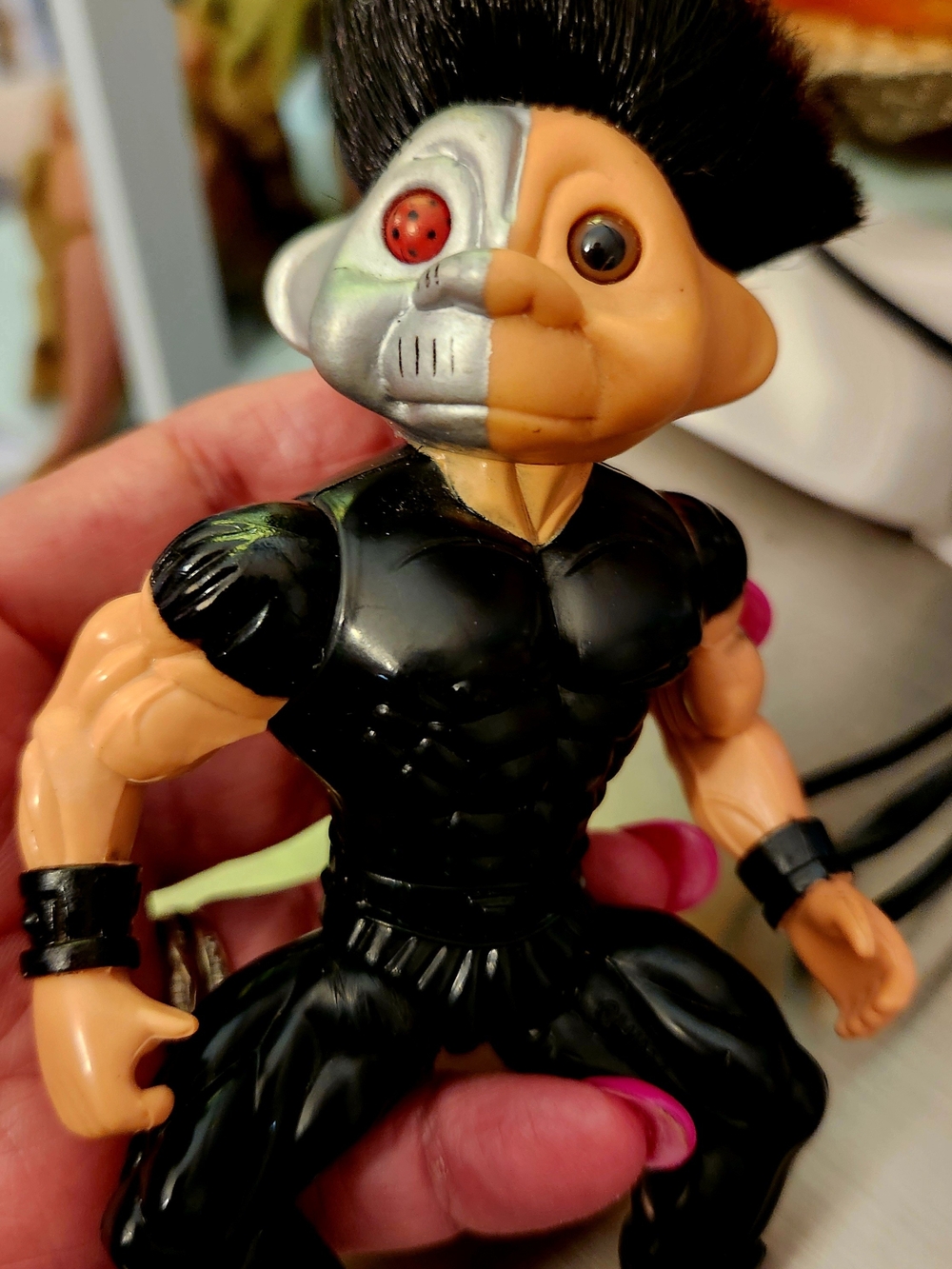 Hasbro Battle Troll Black and Flesh Tone Cyborg Action Figure